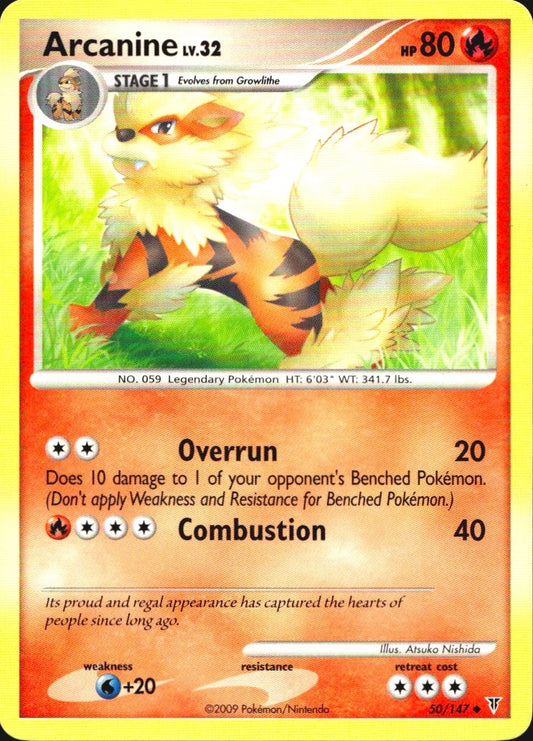 Arcanine 50/147 Supreme Victors Uncommon Pokemon Near Mint