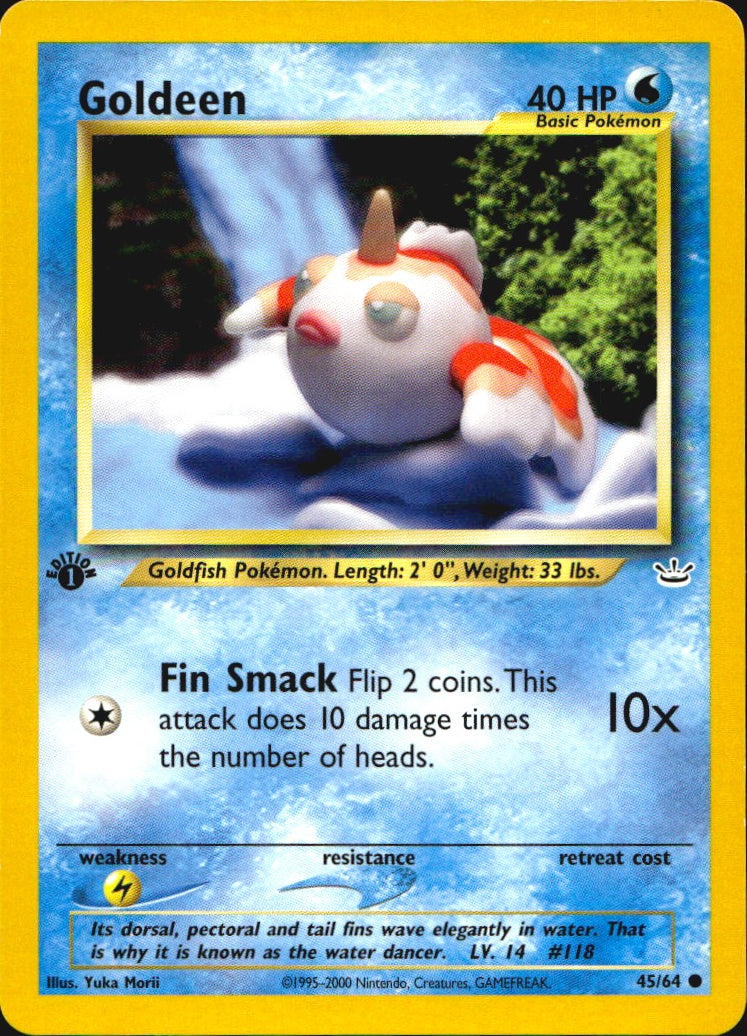 Goldeen 45/64 Neo Revelation Common Pokemon 1st Edition Near Mint