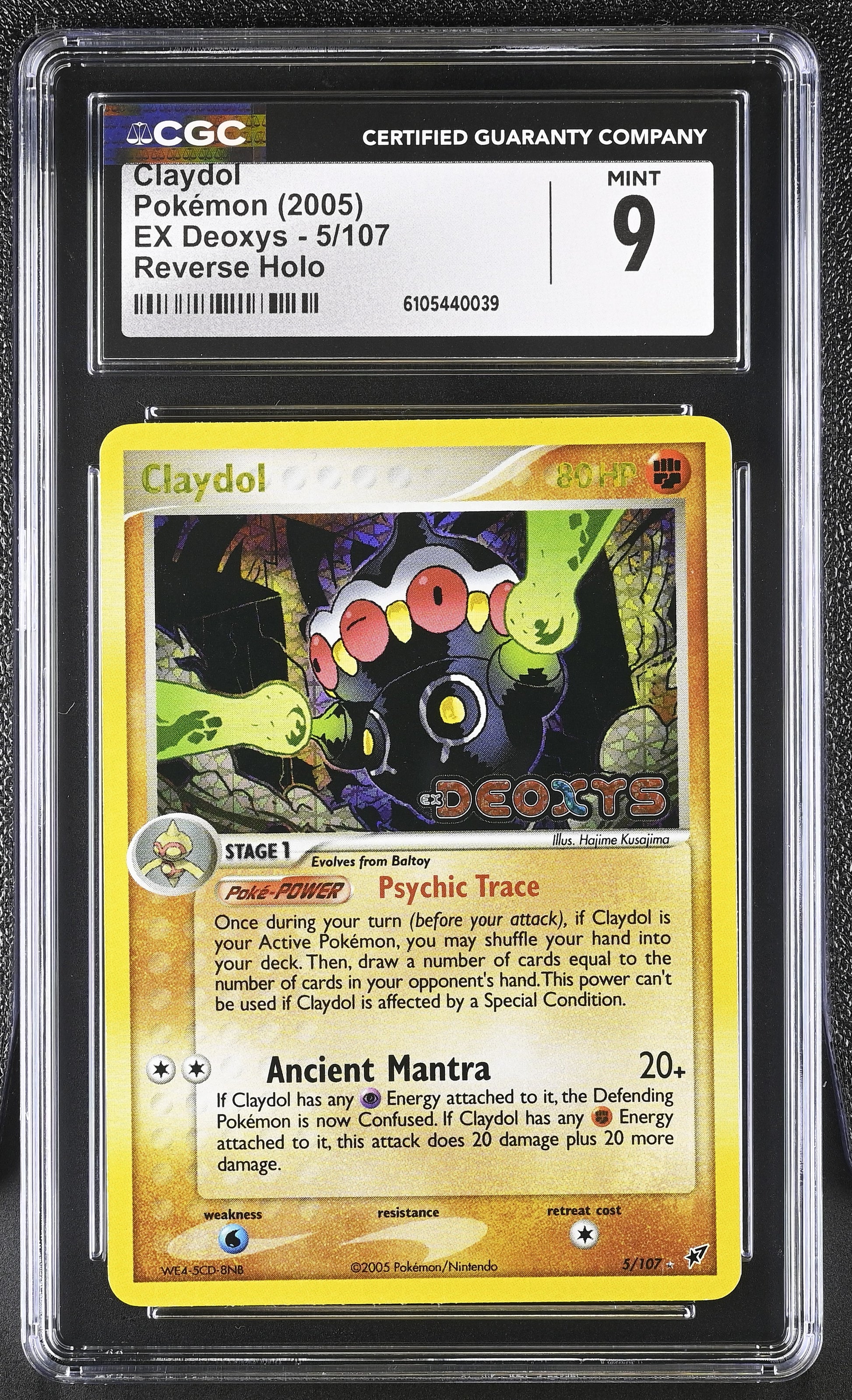 Claydol 5/107 Reverse Holo EX Deoxys Pokemon CGC 9 Mint