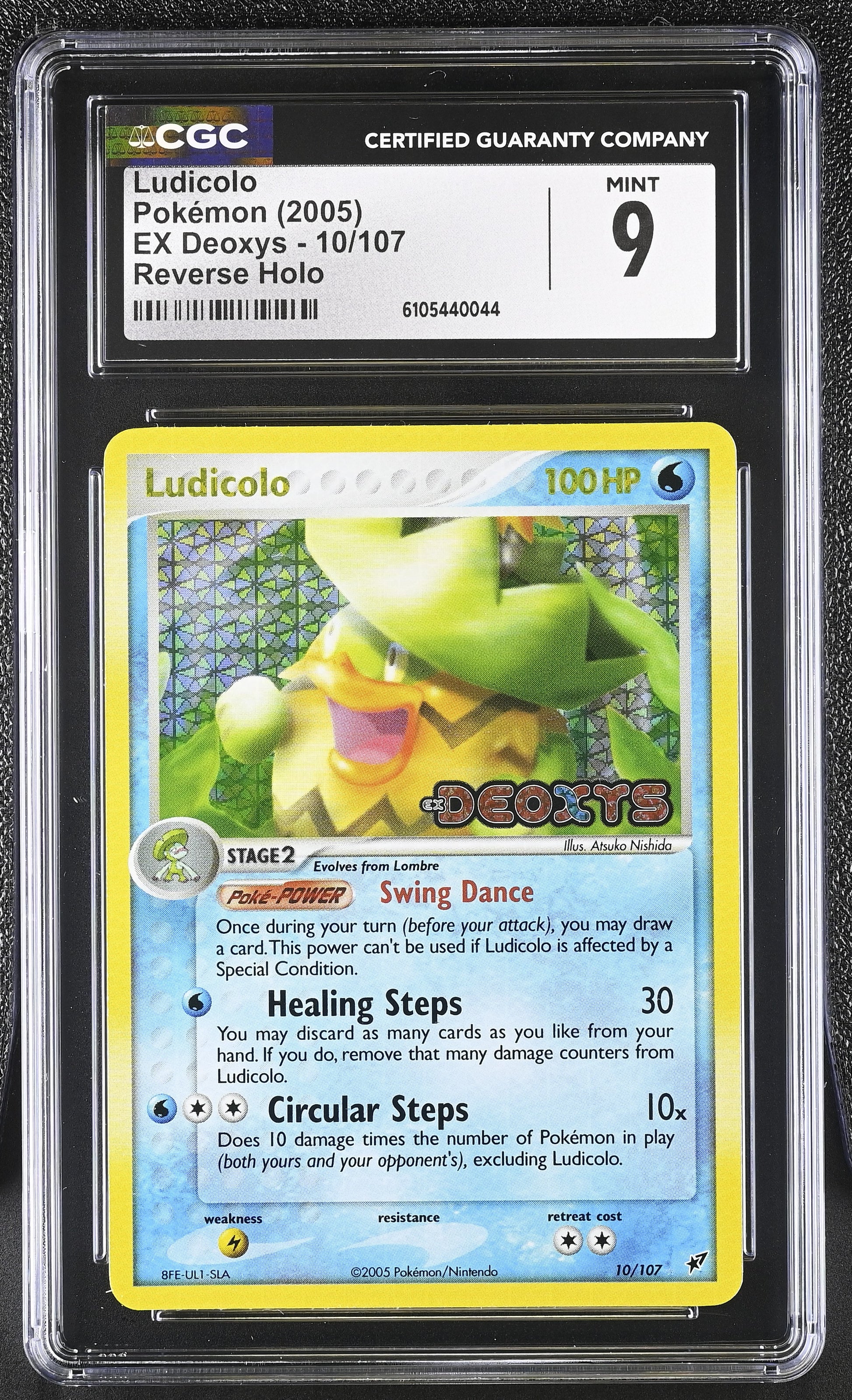 Ludicolo 10/107 Reverse Holo EX Deoxys Pokemon CGC 9 Mint