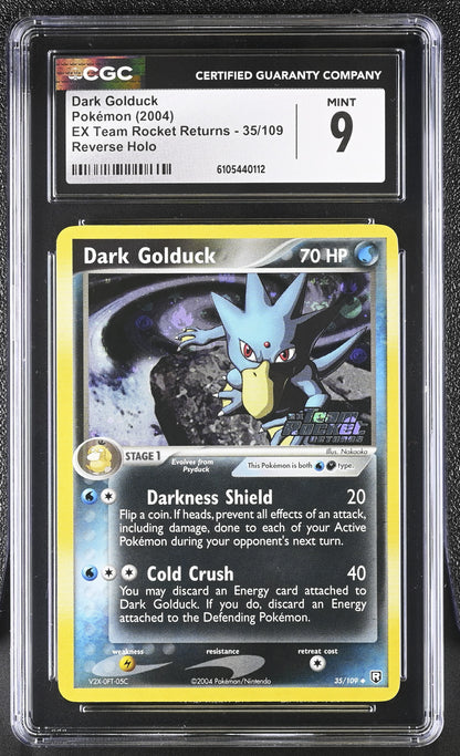 Dark Golduck 35/109 Reverse Holo EX Team Rocket Returns Pokemon CGC 9 Mint