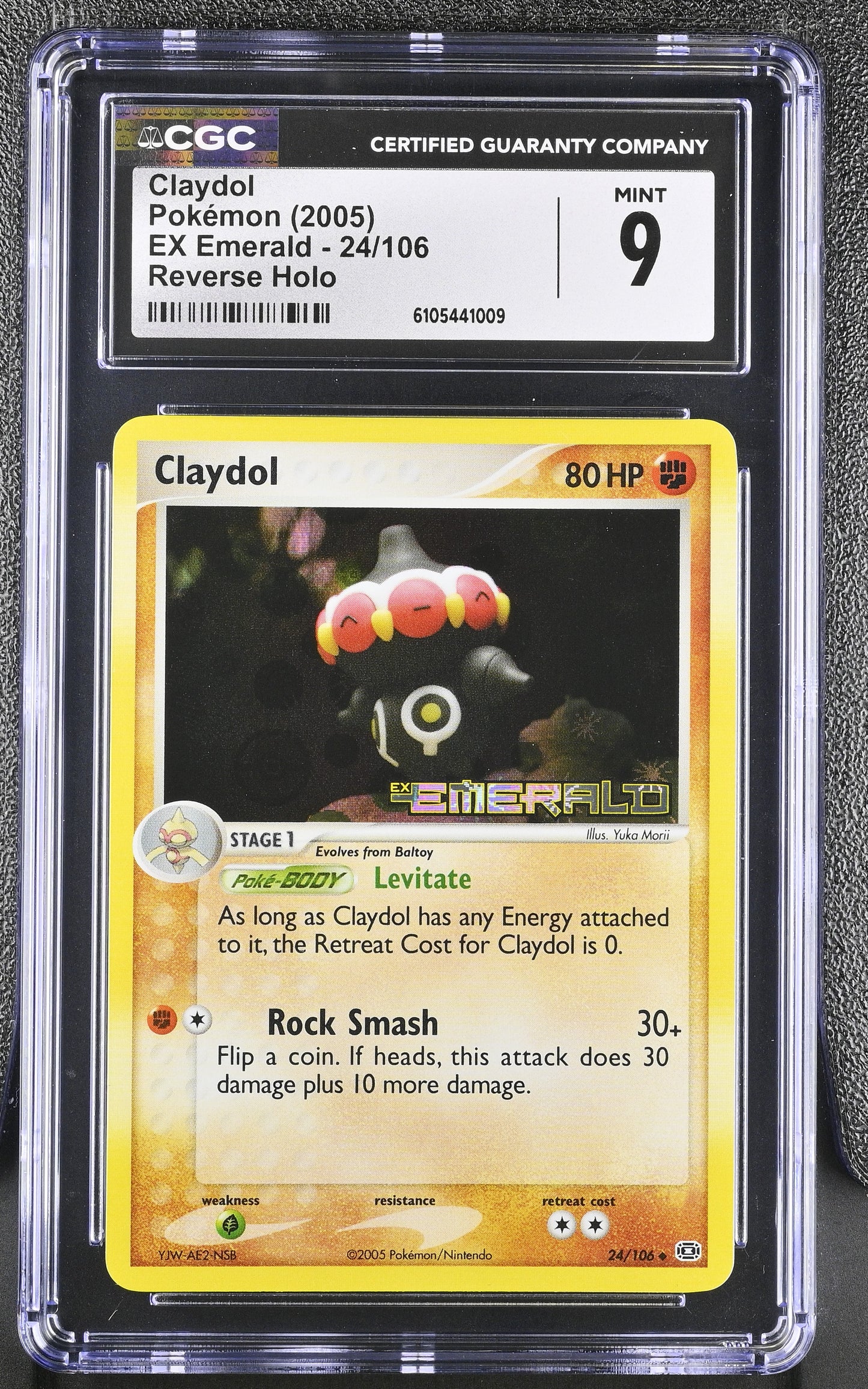 Claydol 24/106 Reverse Holo EX Emerald Pokemon CGC 9 Mint