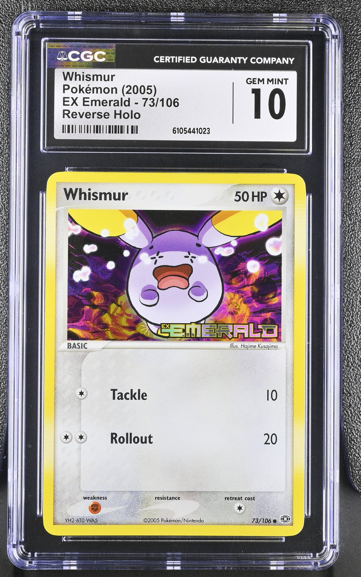 Whismur 73/106 Reverse Holo EX Emerald Pokemon CGC 10 Gem Mint