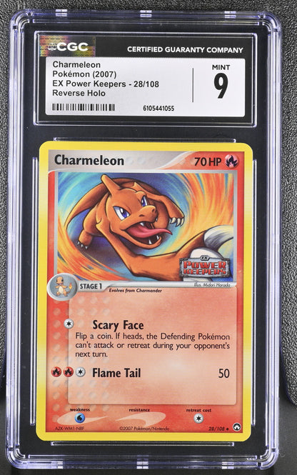 Charmeleon 28/108 Reverse Holo EX Power Keepers Pokemon CGC 9 Mint