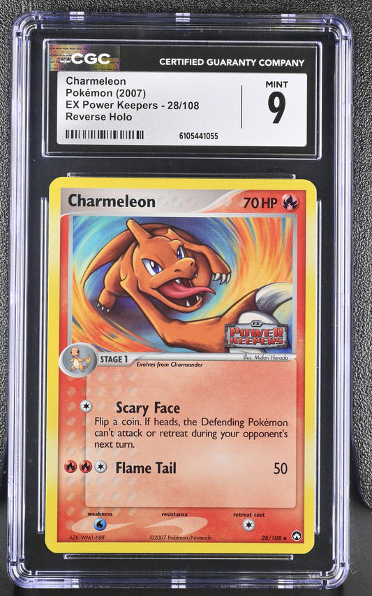 Charmeleon 28/108 Reverse Holo EX Power Keepers Pokemon CGC 9 Mint
