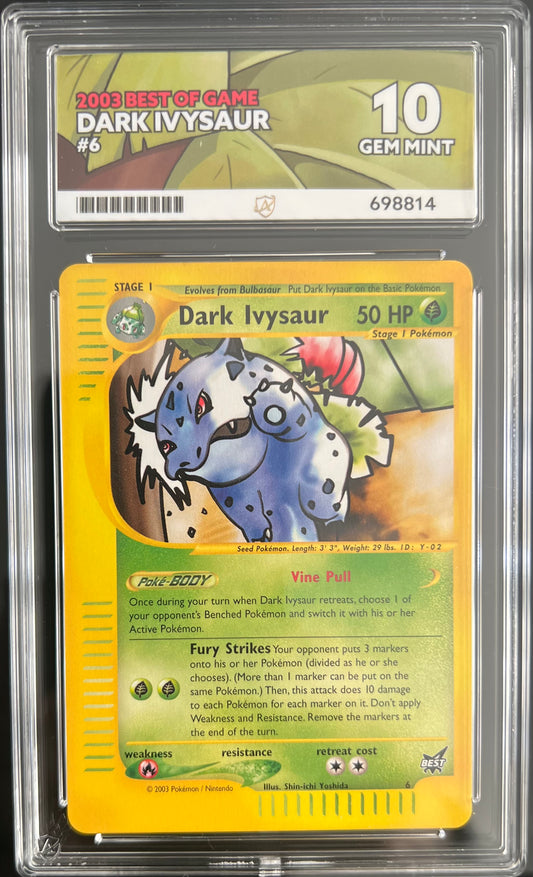 Dark Ivysaur Best of Game Promo 6 ACE 10