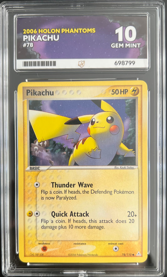 Pikachu 78/110 Non Holo ex Holon Phantoms ACE 10