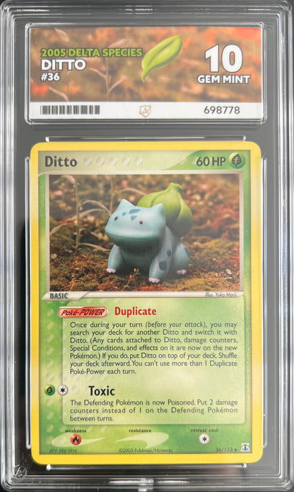 Ditto 'Bulbasaur' 36/113 Non Holo ex Delta Species ACE 10
