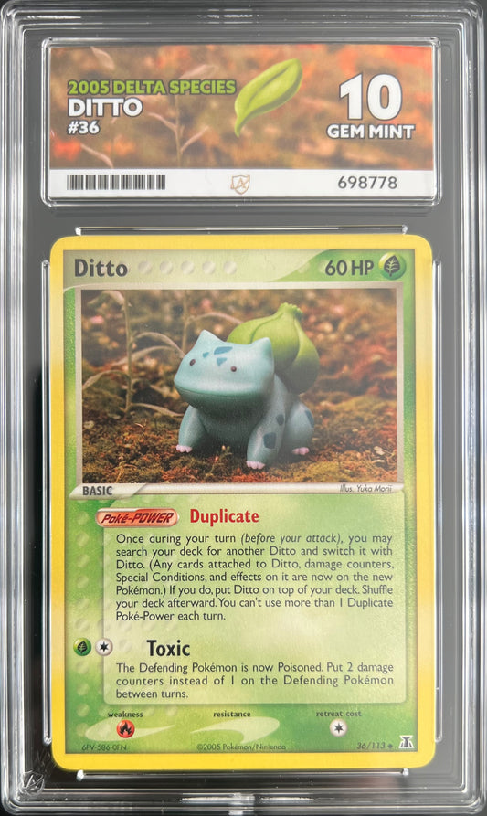 Ditto 'Bulbasaur' 36/113 Non Holo ex Delta Species ACE 10