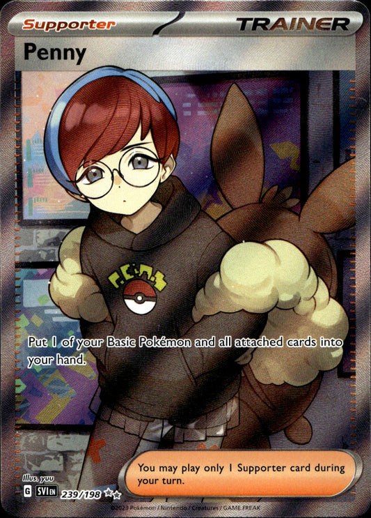 Pokemon Penny 239/198 Full Art Scarlet & Violet