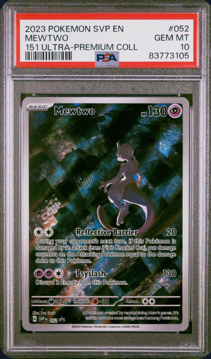 Mewtwo SVP 052 151 Ultra-premium Collection Pokemon PSA 10