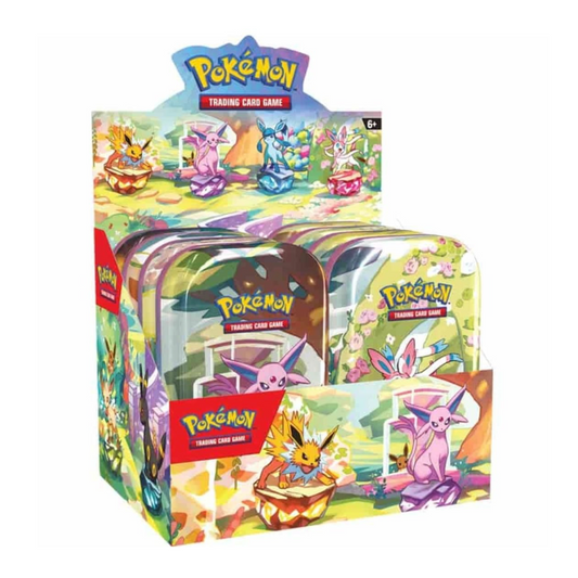 Pokemon Prismatic Evolutions Mini Tins Case