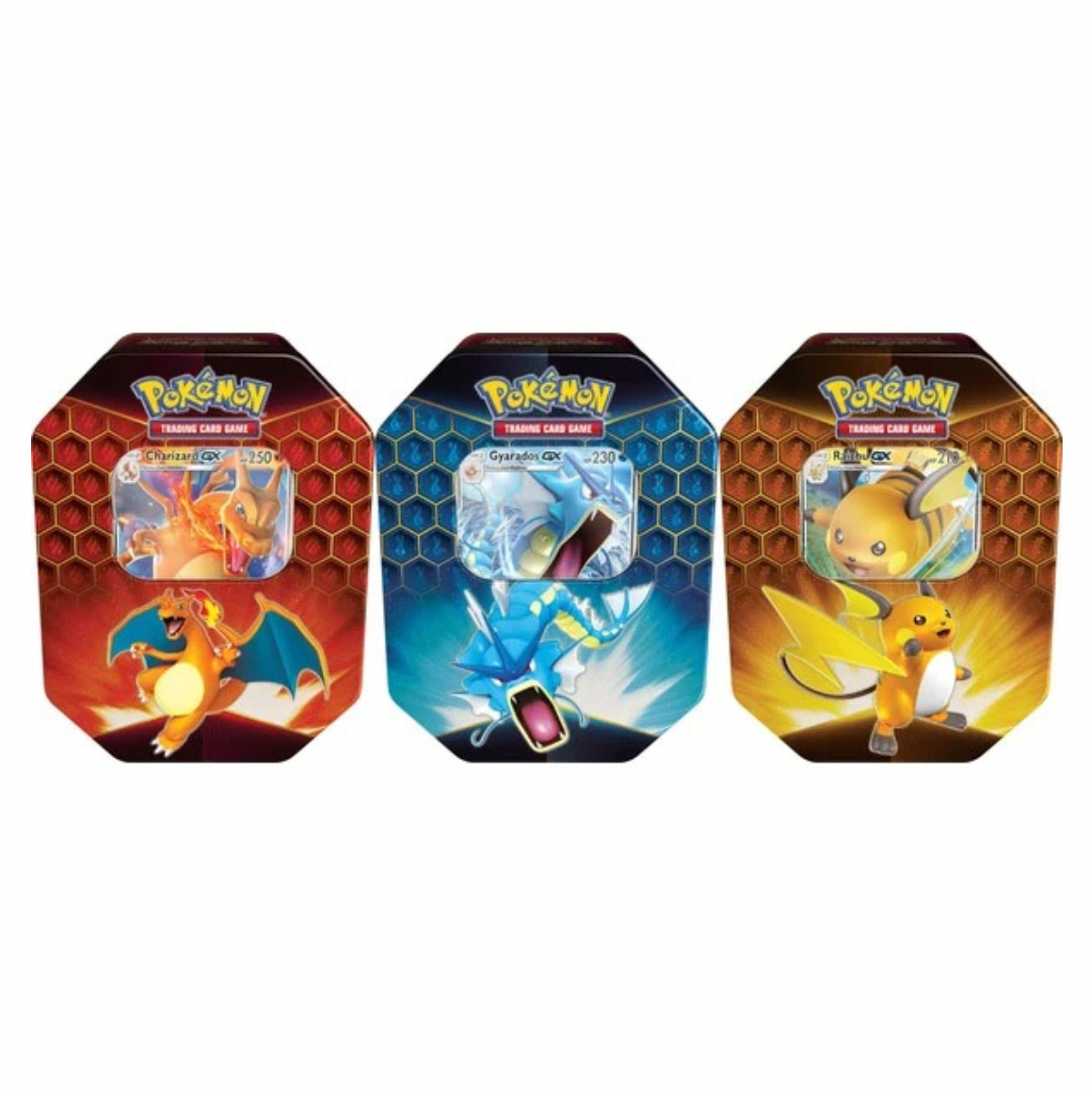 Pokemon S&M Hidden Fates Tins Set of 3 Sealed