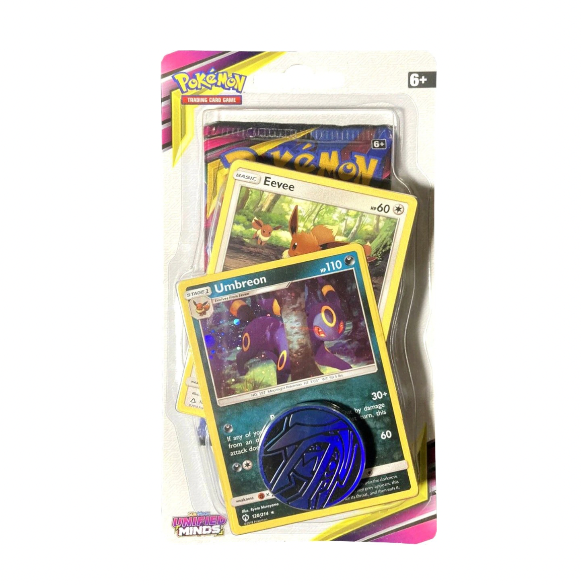 Pokemon S&M Unified Minds Single Blister Pack Umbreon Promo