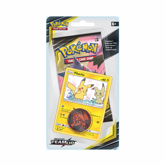 Pokemon S&M Tag Team Single Blister Pack Pikachu SM162 Promo