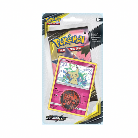 Pokemon S&M Tag Team Single Blister Pack Mimikyu SM163 Promo