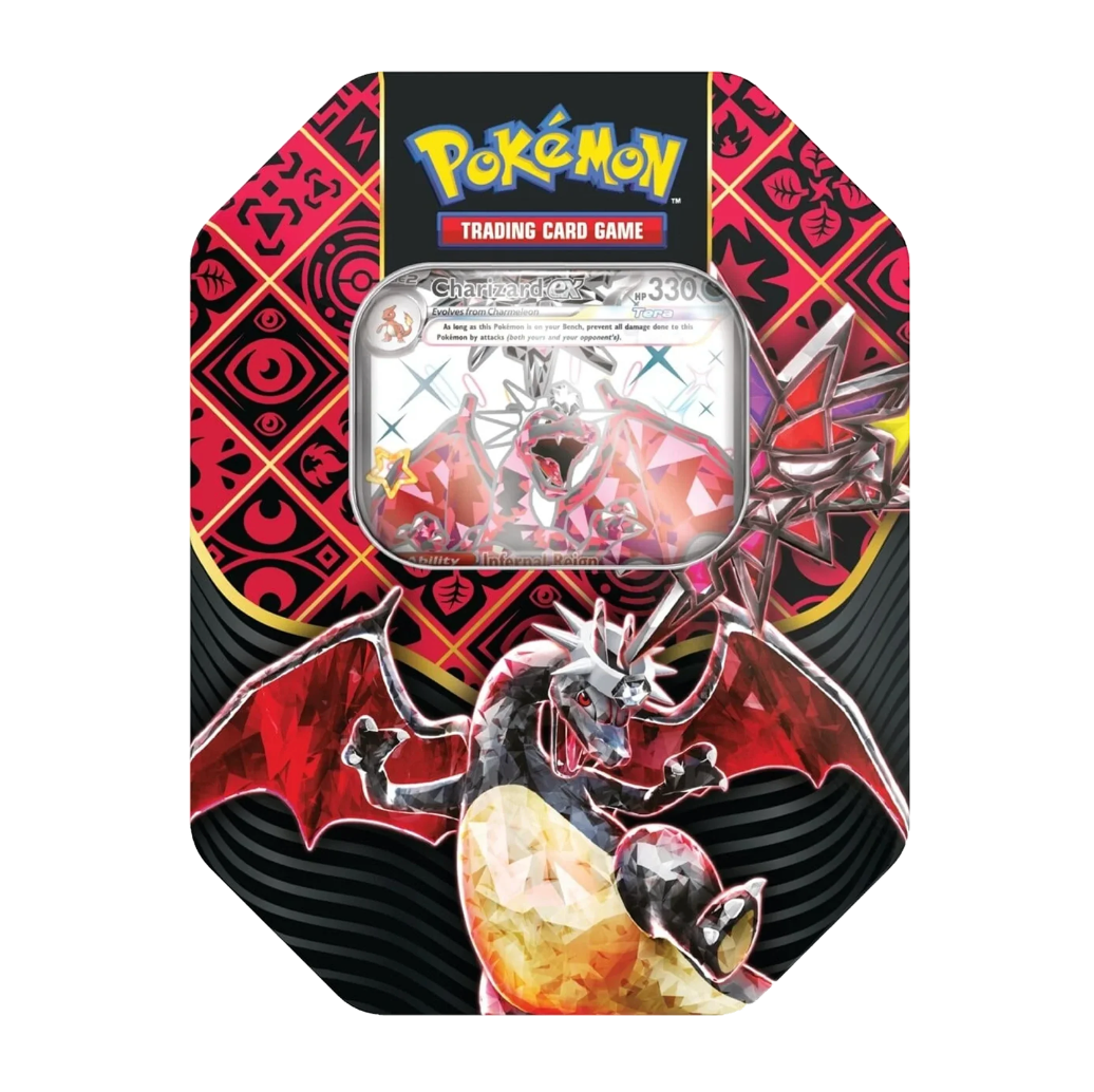 Pokemon S&V Paldean Fates SV4.5 Sealed Tins - Charizard