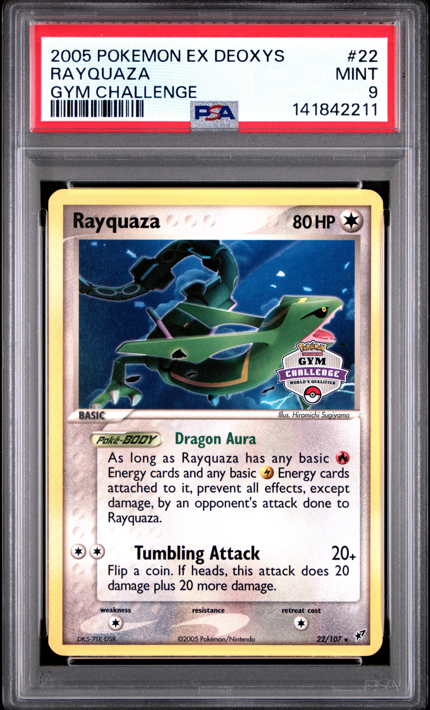 Rayquaza 22/132 Gym Challenge Deoxys Pokemon PSA 9