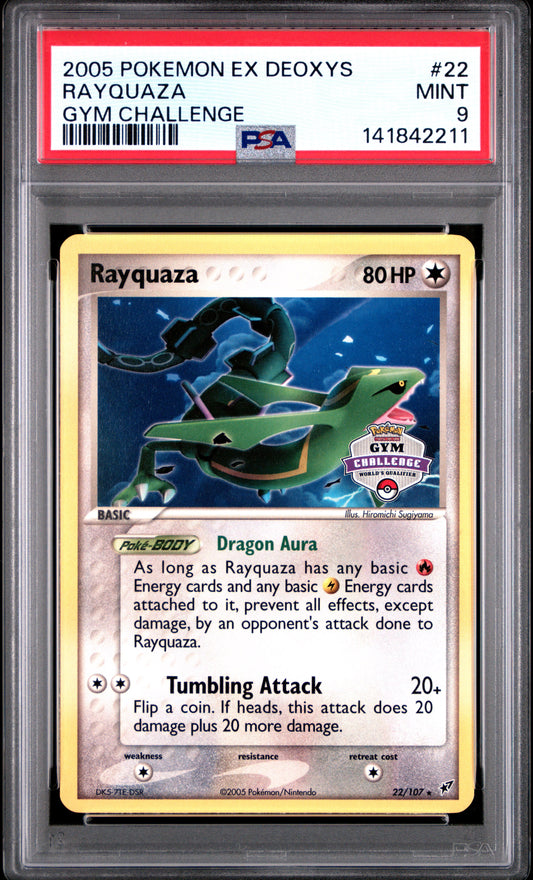Rayquaza 22/132 Gym Challenge Deoxys Pokemon PSA 9