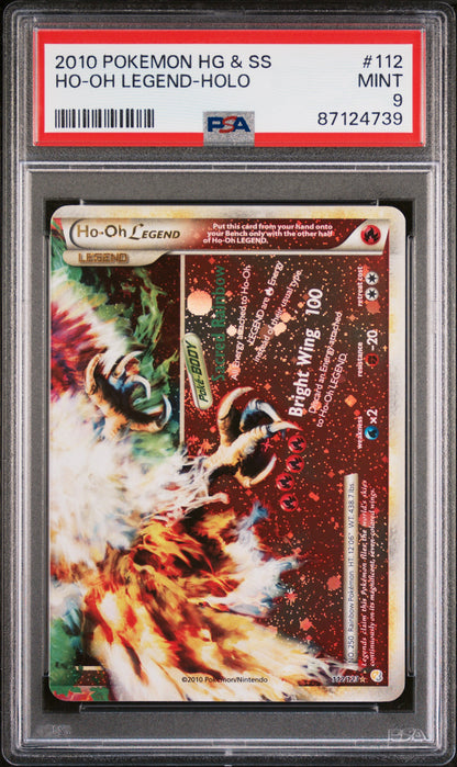 Ho-oh Legend Holo 112/123 Heartgold & Soulsilver Pokemon PSA 9