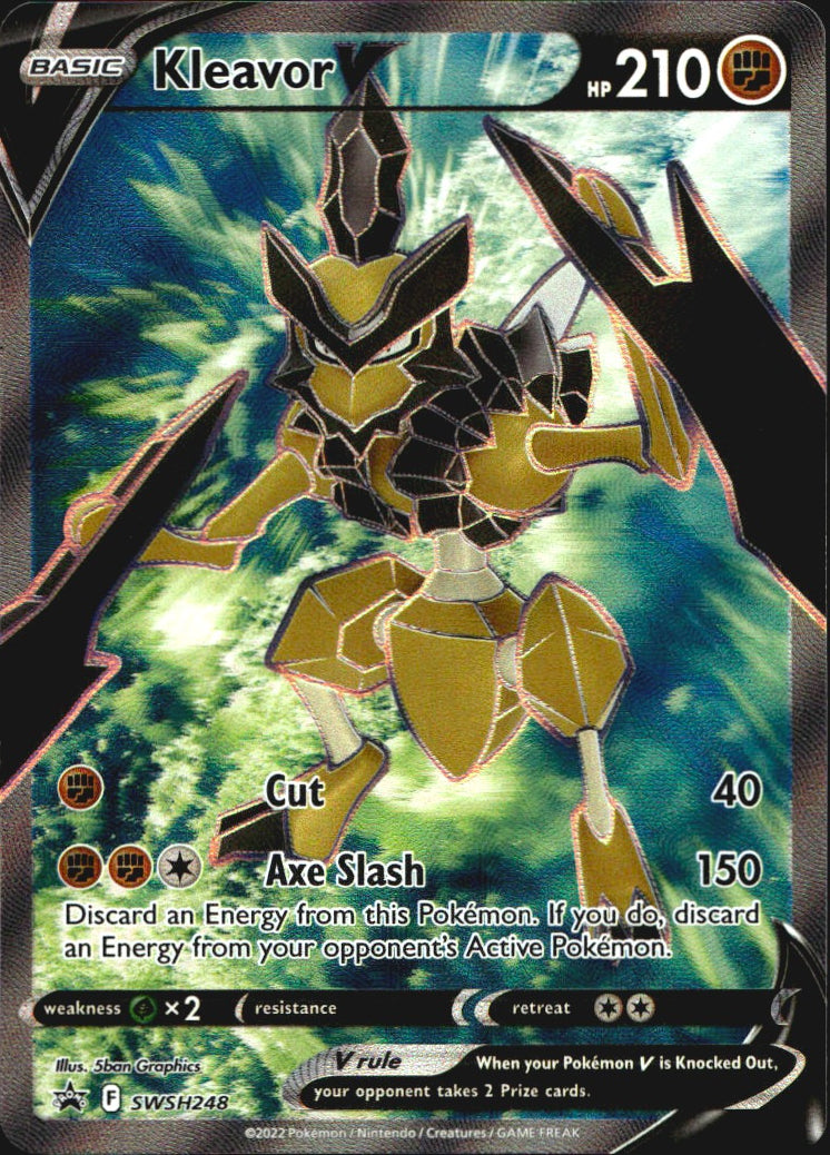Kleavor V (Full Art) SWSH248 Sword & Shield Promo Holo Promo Pokemon Near Mint