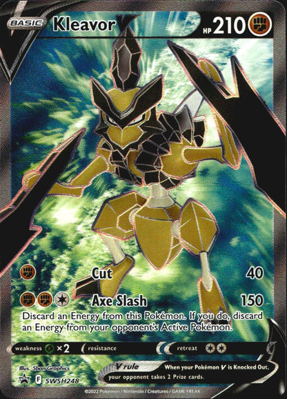 Kleavor V (Full Art) SWSH248 Sword & Shield Promo Holo Promo Pokemon Near Mint
