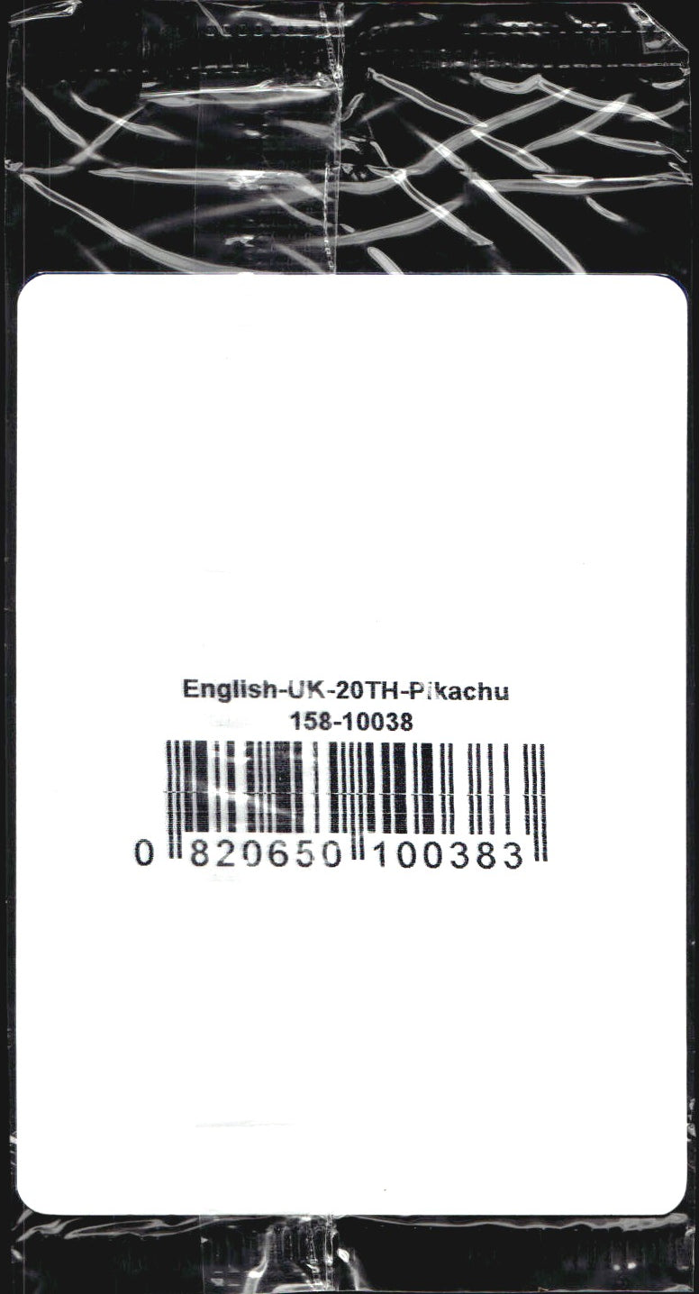 Pikachu 26/83 20th Anniversary GAME Exclusive Sealed Promo