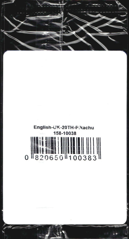 Pikachu 26/83 20th Anniversary GAME Exclusive Sealed Promo