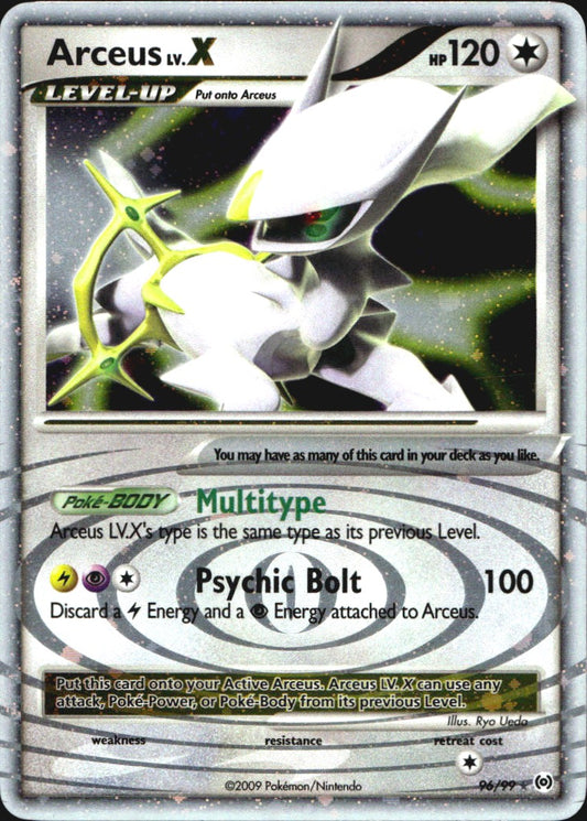 Arceus Lv.X 96/99 Arceus Holo Ultra Rare Pokemon Near Mint