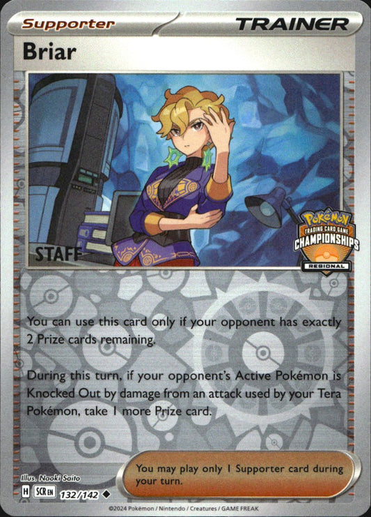 Briar 132/142 STAFF Holo League & Championship Cards Pokemon NM