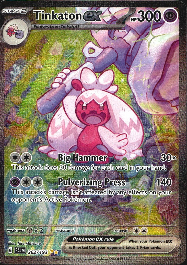 Tinkaton ex 262/193 Paldea Evolved Special Illustration Rare Pokemon Holo NM