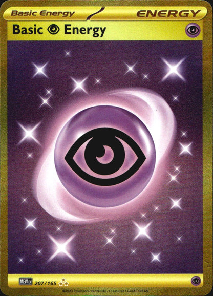 Basic Psychic Energy 207/165 151 Hyper Rare Pokemon Holo Near Mint