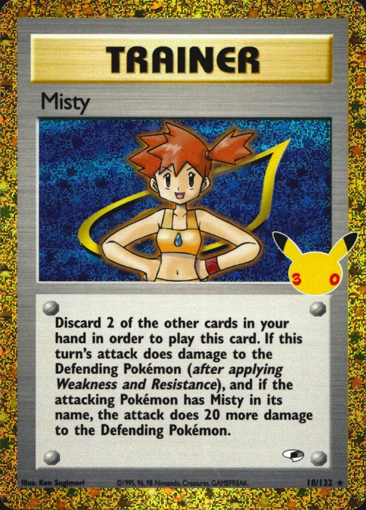 Misty 18/132 ME: 30th Celebration Classic Collection Holo Pokemon NM