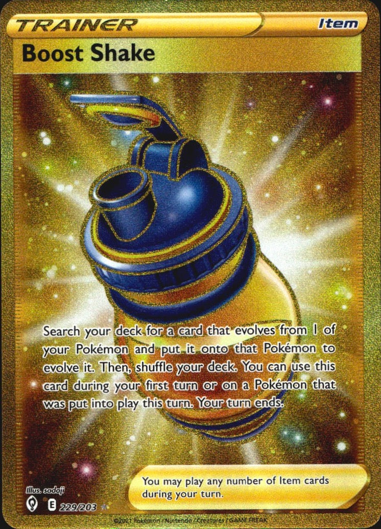 Boost Shake 229/203 Evolving Skies Secret Rare Pokemon Holo Near Mint