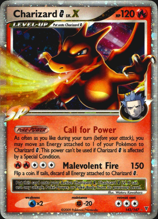 Charizard G LV.X 143/147 Supreme Victors Holo LV.X Rare Pokemon Near Mint