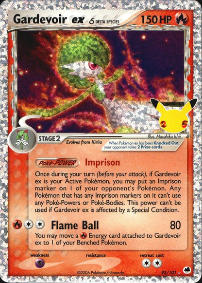 Gardevoir ex 93/101 Celebrations: Classic Collection Pokemon Holo NM