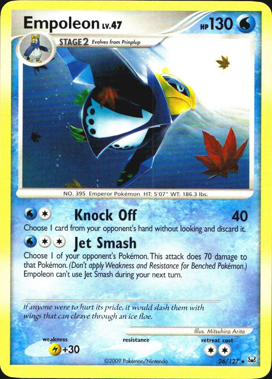 Empoleon 26/127 Platinum Rare Pokemon Near Mint