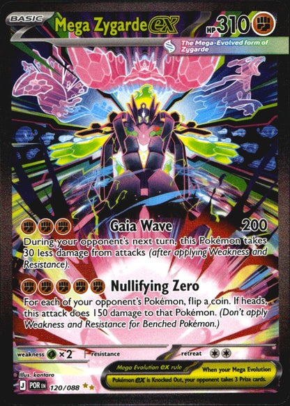 Mega Zygarde ex 120/088 Perfect Order Holo Special Illustration Rare Pokemon NM