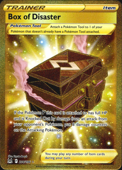 Box of Disaster 214/196 Lost Origin Secret Rare Pokemon Holo Near Mint