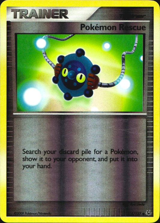 Pokemon Rescue 115/127 Platinum Uncommon Pokemon Reverse Holo Near Mint