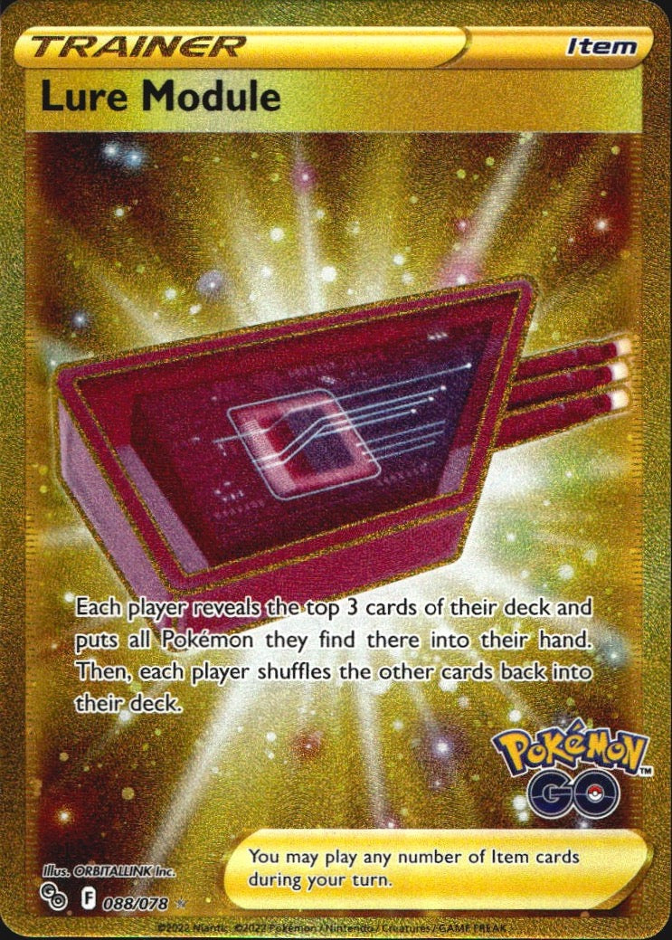 Lure Module 088/078 Pokemon GO Secret Rare Pokemon Holo Near Mint
