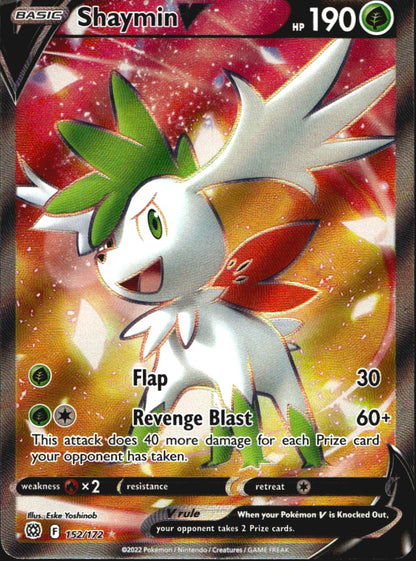 Shaymin V 152/172 Brilliant Stars Ultra Rare Pokemon Holo Near Mint