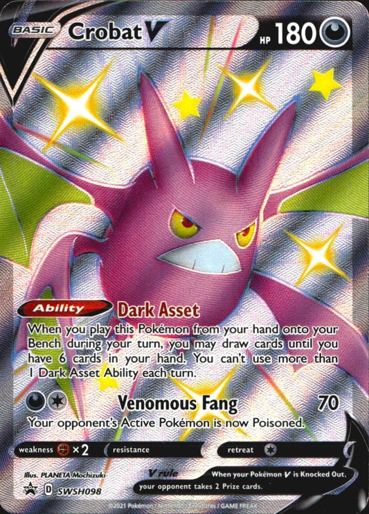 Crobat V SWSH098 Sword & Shield Promo Holo Promo Pokemon Near Mint