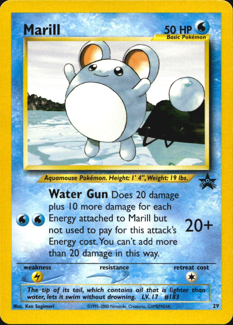 Marill 29 Wizards Black Star Promos Promo Pokemon Near Mint
