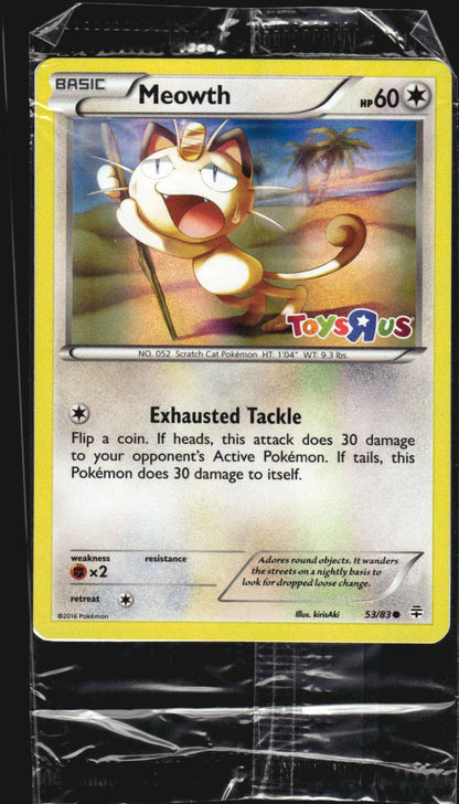 Meowth 53/83 Toys R Us Sealed Promo
