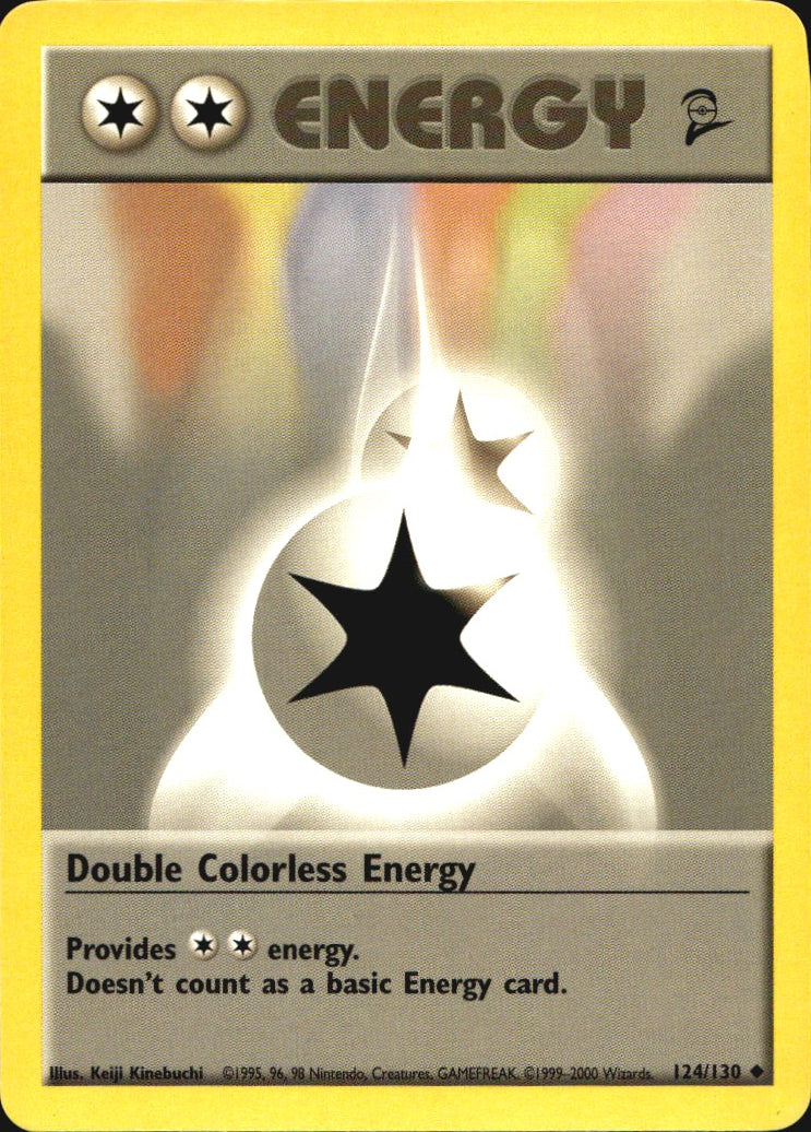 Double Colorless Energy 124/130 Base Set 2 Uncommon Pokemon Near Mint