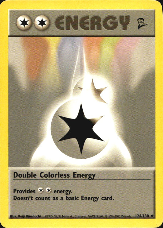Double Colorless Energy 124/130 Base Set 2 Uncommon Pokemon Near Mint
