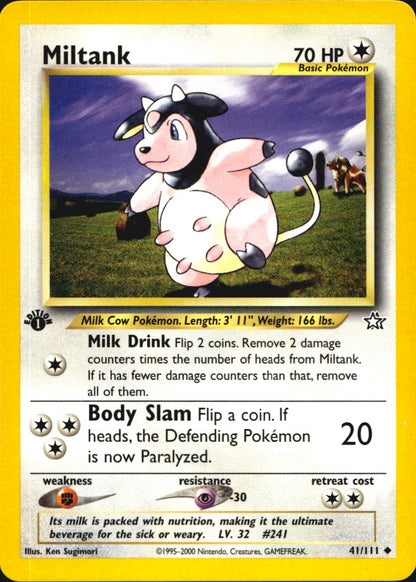 Miltank 41/111 Uncommon Neo Genesis Pokemon 1st Edition Near Mint