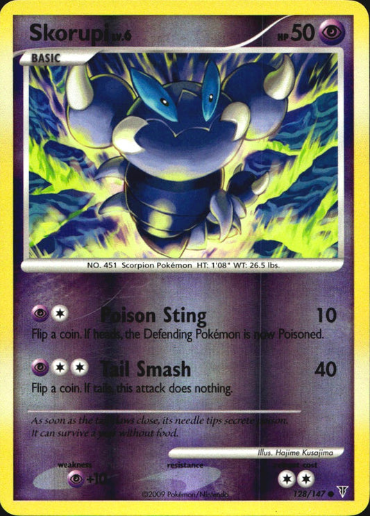 Skorupi 128/147 Supreme Victors Common Pokemon Reverse Holo Near Mint
