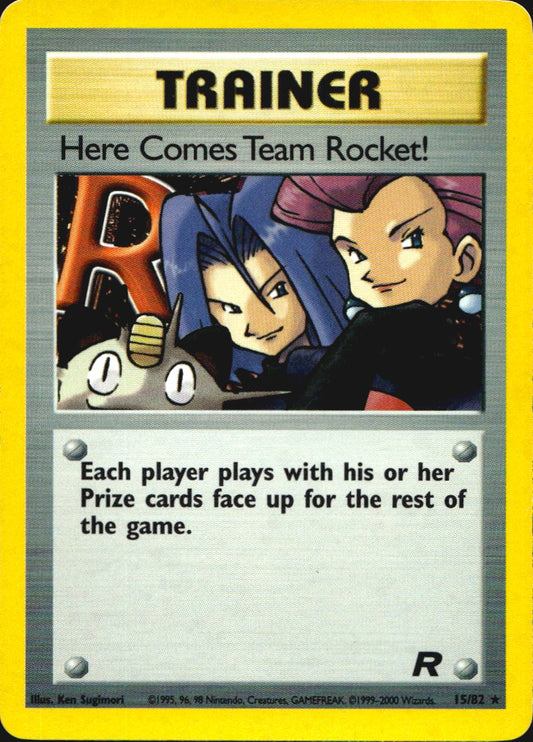 Here Comes Team Rocket! 15/82 Holo Rare Team Rocket Pokemon Near Mint